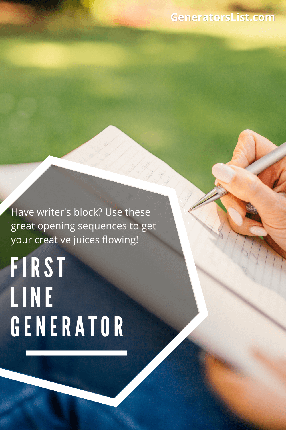 creative writing first line generator