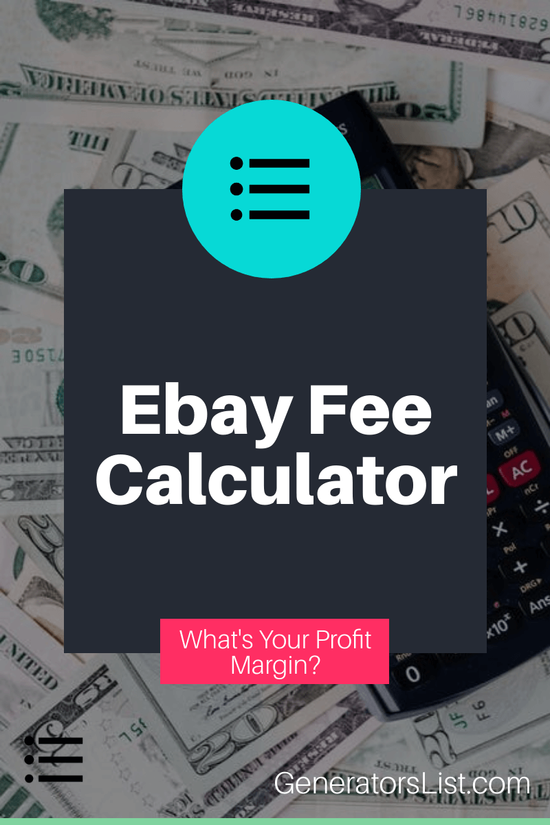 ebay fees calculator